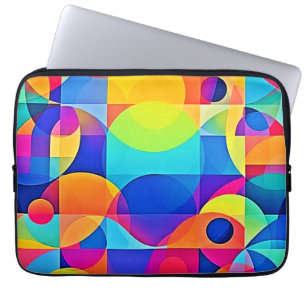 Geometrische Farbsymphonie Laptopschutzhülle