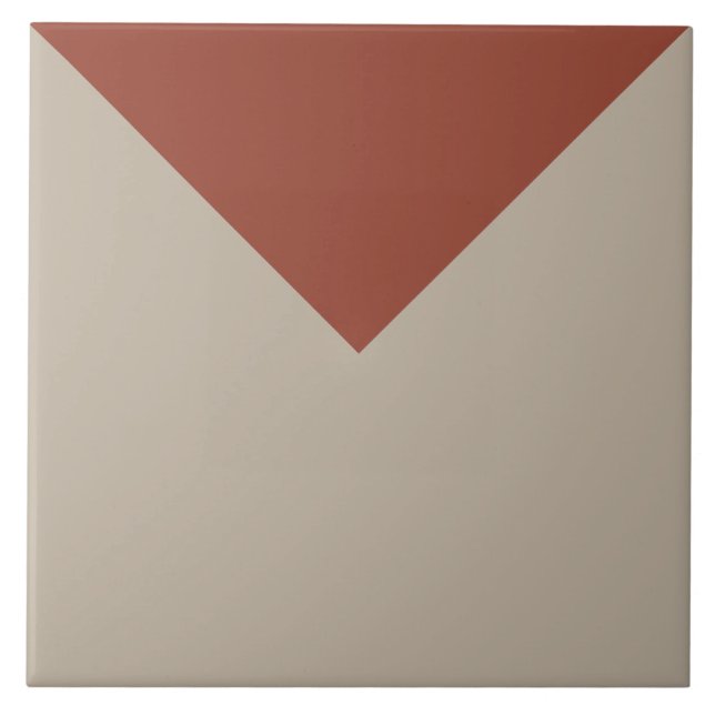 geometrische Farbtafel des mittleren Jahrhunderts Fliese (Vorderseite)