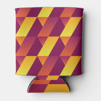 Geometrische Farbwiedergabe: Abstraktes Muster Dosenkühler