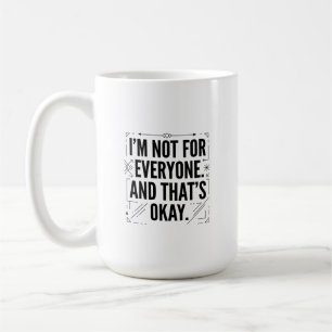 Geometrische fette typografische Aussagegrafik Kaffeetasse