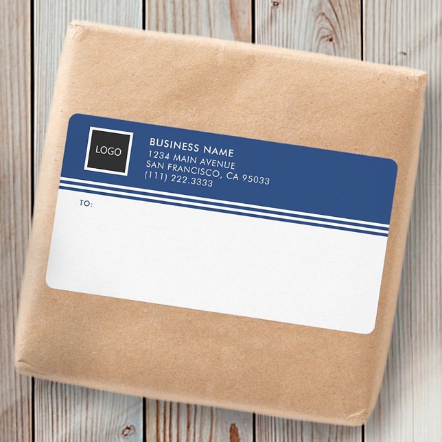 Geometrische Firmenlogo-Mailing-Etiketten (Von Creator hochgeladen)