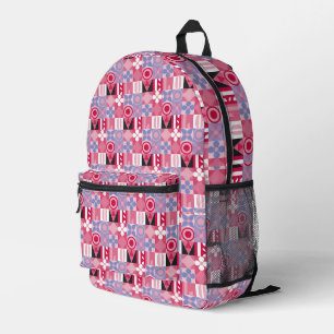 geometrische Fliesen Bedruckter Rucksack