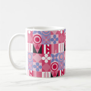 geometrische Fliesen Kaffeetasse