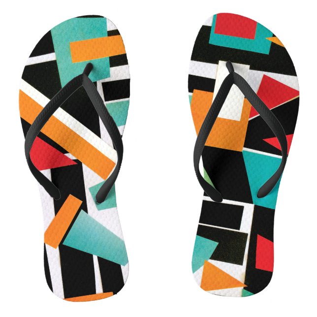 Geometrische Flip Flops (Fußbett)