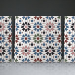 Geometrische florale marokkanische Wohngestaltung  Fliese<br><div class="desc">Tauchen Sie ein in die reiche Kultur und Handwerkskunst Marokkos mit unserer geometrischen, floralen, marokkanischen Tile Print. Jedes Gestaltungselement auf diesem Fliesenprint spiegelt die exquisite Präzision und Leidenschaft marokkanischer Handwerker wider, die für ihre aufwändige Fliesenarbeit bekannt sind. Das komplexe geometrische Blumenmuster ist eine Hommage an die üppige und lebendige Landschaft...</div>