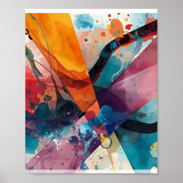 Geometrische Fluidität Poster