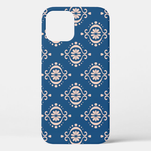 Geometrische Folklore Damaskus-Ornament der Ikat Case-Mate iPhone Hülle (Rückseite)