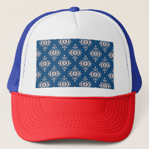 Geometrische Folklore Damaskus-Ornament der Ikat Truckerkappe