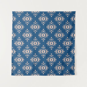 Geometrische Folklore Damaskus-Ornament der Ikat Wandteppich