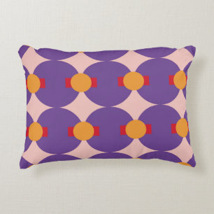 Geometrische Form Retro-Muster-Design vintage Abst Dekokissen