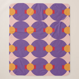 Geometrische Form Retro-Muster-Design vintage abst Sherpadecke