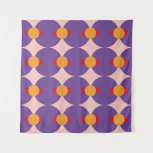 Geometrische Form Retro-Muster-Design vintage abst Wandteppich