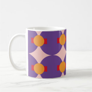 Geometrische Form Retro-Musterdesign vintage abstr Kaffeetasse