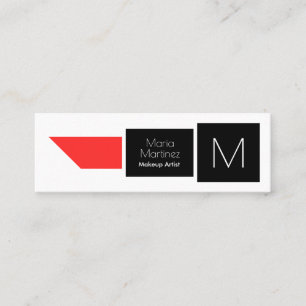 Geometrische Formabdeckung des Lippenstifts Mini Visitenkarte