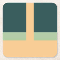 Geometrische Formen Abstrakt Art Green Apricot Far