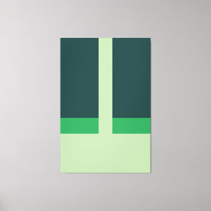 Geometrische Formen Abstrakt Art Grüne Farben Leinwanddruck