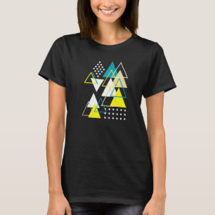 Geometrische Formen Abstrakt Moderne Vintage Dreie T-Shirt
