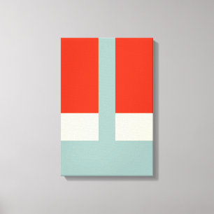 Geometrische Formen Abstrakt Red Grau Leinwanddruck