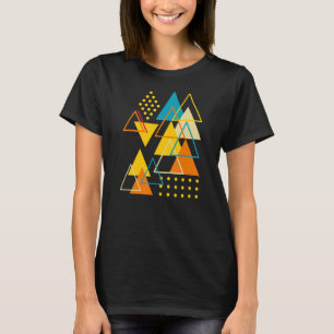Geometrische Formen Abstrakte moderne Vintage-Drei T-Shirt