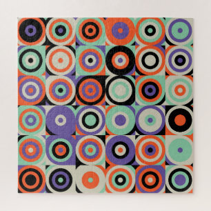 Geometrische Formen, Abstraktes Vintages Design. Puzzle