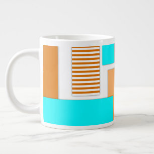 Geometrische Formen aus Papier Jumbo-Tasse