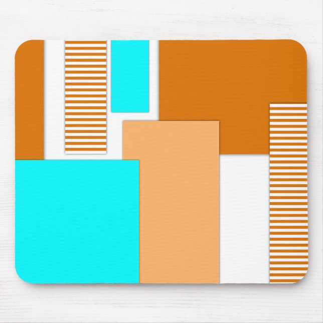 Geometrische Formen aus Papier Mousepad (Vorne)