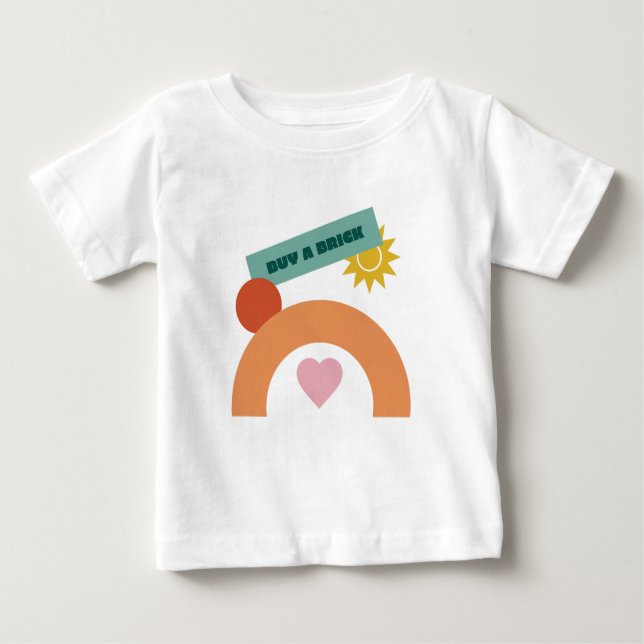 Geometrische Formen Baby T-shirt (Vorderseite)