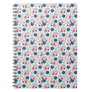 Geometrische Formen der 90er Jahre Notizblock