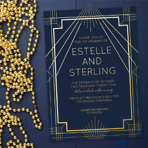 Geometrische Formen der Hochzeit von Fotos Folieneinladung