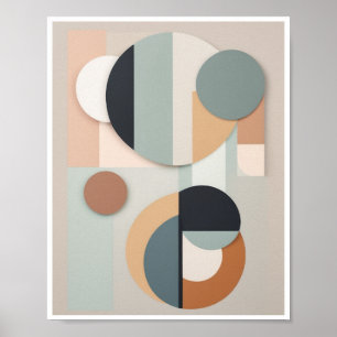 geometrische Formen der Minimalistischen abstrakte Poster