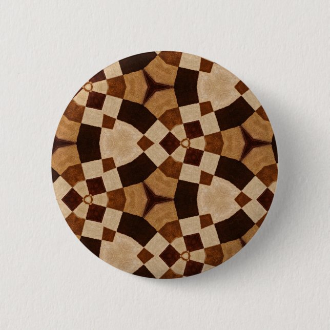 Geometrische Formen des Brawn Kaleidoscope Button (Vorderseite)