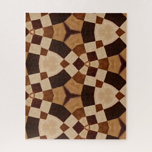 Geometrische Formen des Brawn Kaleidoscope Puzzle (Vertikal)