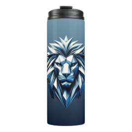 Geometrische Formen des Löwenkopfes Thermosbecher