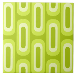 Geometrische Formen des Mitteljahrhunderts Fliese