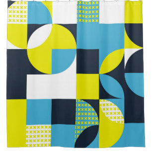 Geometrische Formen, farbiger abstrakter Hintergru Duschvorhang
