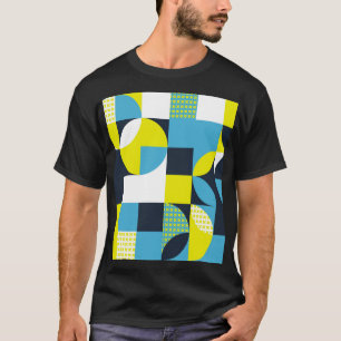 Geometrische Formen, farbiger abstrakter Hintergru T-Shirt