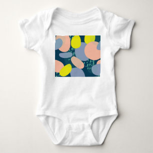 Geometrische Formen: Farbiger Stil für Memphis Baby Strampler