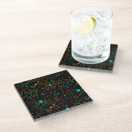 Geometrische Formen Glasuntersetzer