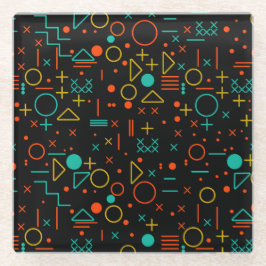 Geometrische Formen Glasuntersetzer