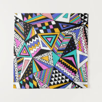 Geometrische Formen im Retro: farbenfroh Vintag.