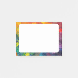 Geometrische Formen in Regenbogenfarben Post-it Klebezettel