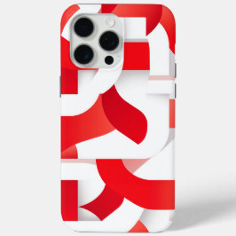 🔴 Geometrische Formen in rot und weiß⚪ Case-Mate iPhone Hülle