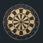 geometrische Formen in Schwarz und Beige Dartscheibe<br><div class="desc">Modernes Design mit geometrischen Formen in Schwarz und Beige.</div>