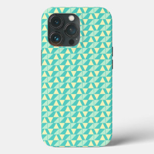 Geometrische Formen in Türkis und Gelb Case-Mate iPhone Hülle