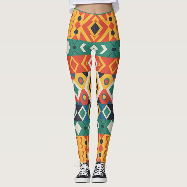 geometrische Formen. Leggings (Vorderseite)