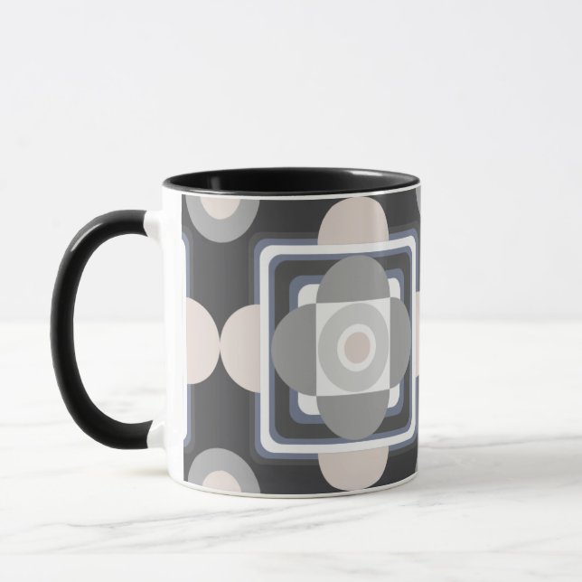 Geometrische Formen mit rosa Tasse (Links)