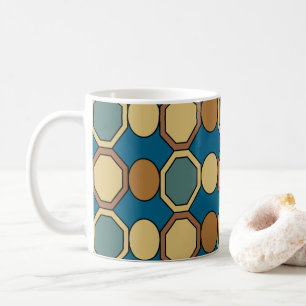 Geometrische Formen Mitte des Jahrhunderts Moderne Kaffeetasse