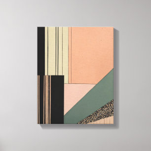 Geometrische Formen Moderne, farbenfrohe Kunst Can Leinwanddruck