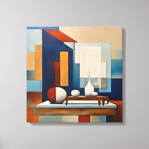 Geometrische Formen Moderne, farbenfrohe Kunst Can Leinwanddruck