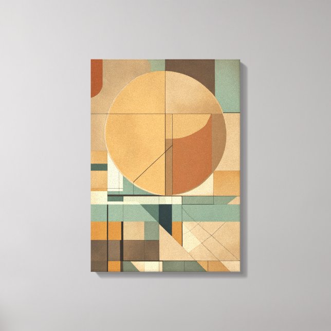 Geometrische Formen Moderne, farbenfrohe Kunst Can Leinwanddruck (Vorderseite)